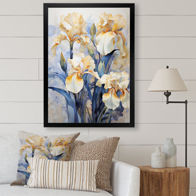 " Golden Blue Irises Melodies III "