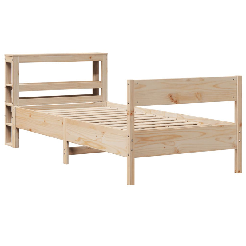 Clarion Bed Frame, 75 x 190cm, Brown