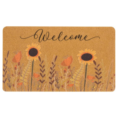 Natural Coir Door Mat – 17"x29" Non Slip, Water Resistant, Durable, Indoor Outdoor