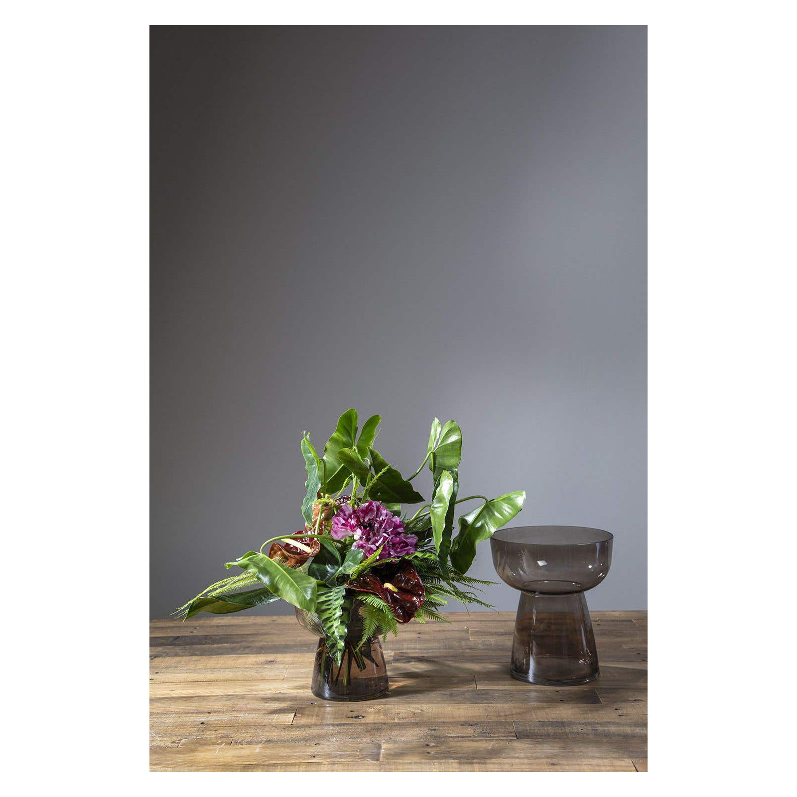 Aylor Handmade Glass Table Vase, 9.75" H x 8.50" W x 8.50" D