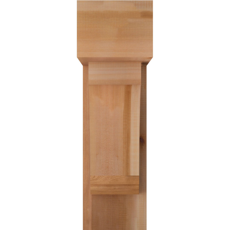 Support de bloc impérial avec entretoise décalée, 28 x 20, Cèdre rouge occidental de l 8 po (scié brut)