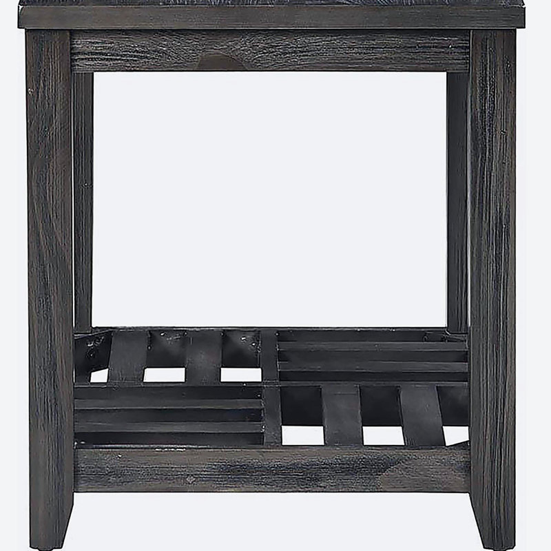 Grey Rectangular Nightstand