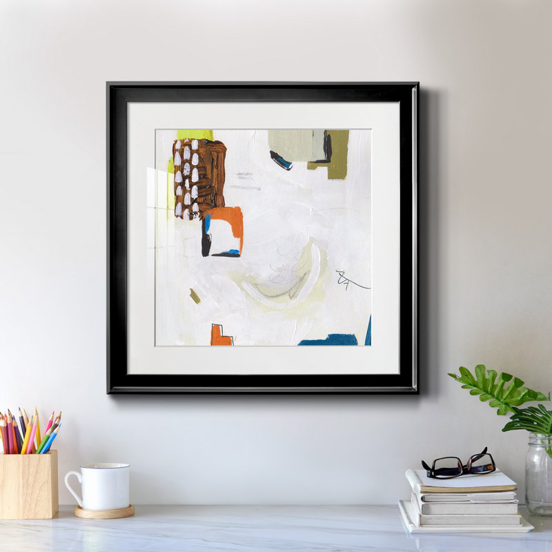 «Neon City Lights VI-Premium», reproduction encadrée prête à être accrochée, H 30,5 po x l 30,5 po x P 1,5 po, Blanc