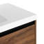 Meuble-lavabo brun 36 po avec lavabo en résine et armoire à 2 portes-885569136