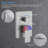 12-Inch Wall Mounted Rain Shower System with Handheld Shower Head and Rough-In Valve-122422576