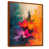Toile avec cadre flottant brun