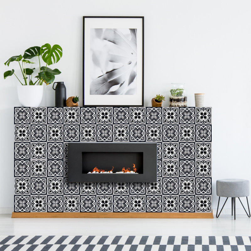 Carreau de mosaïque auto-adhésif en vinyle 8 po x 8 po