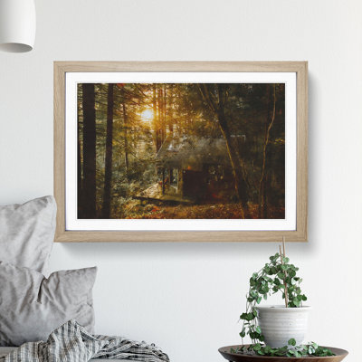 Cabin in the Forest - Picture Frame Painting
