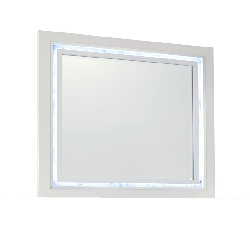 Miroir blanc pour chambre à coucher, salon, vestiaire