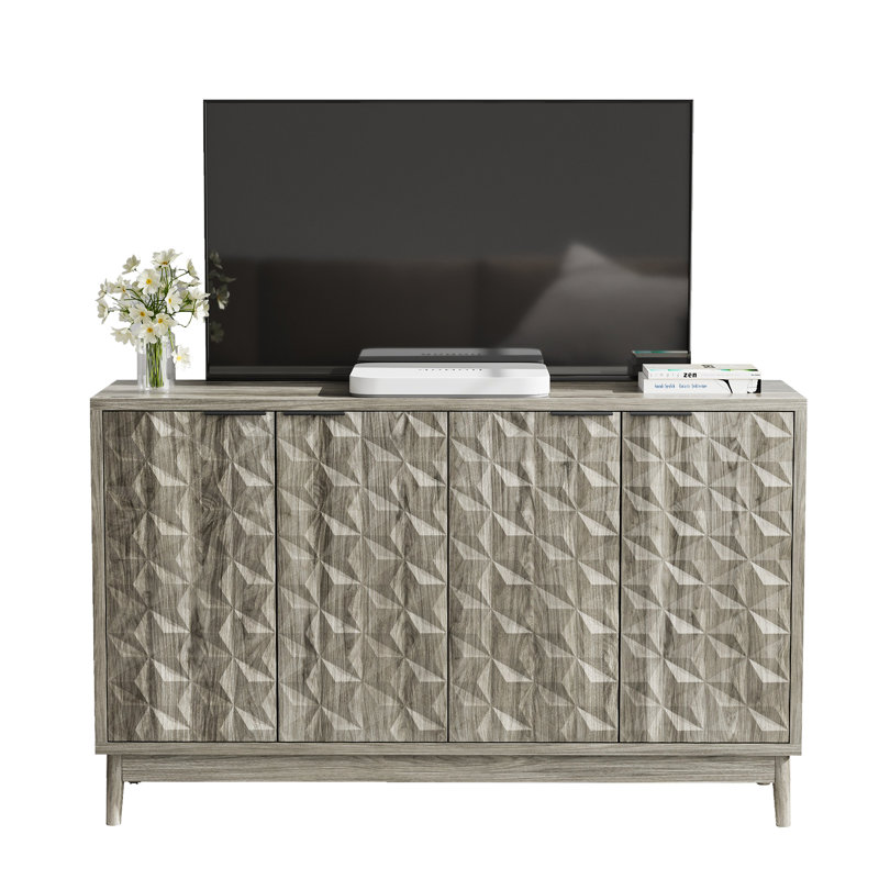 Armoire buffet, armoire buffet avec rangement, armoire de rangement avec 4 portes