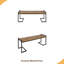 BANC INDUSTRIEL EN BOIS ET MÉTAL-1247307741