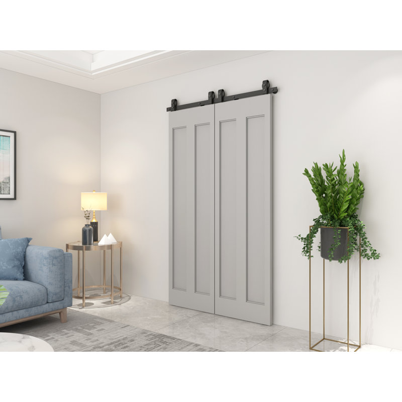Matte Black Steel Folding Bi-Fold Door Hardware Kit