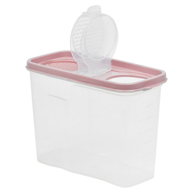 Carli Food Storage Container, Pink/White