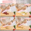 Ensemble de 16 couteaux de cuisine, acier inoxydable, résistant à la rouille, rose