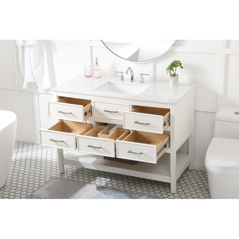 Ensemble de meuble-lavabo simple 48 po Sinclaire, Blanc