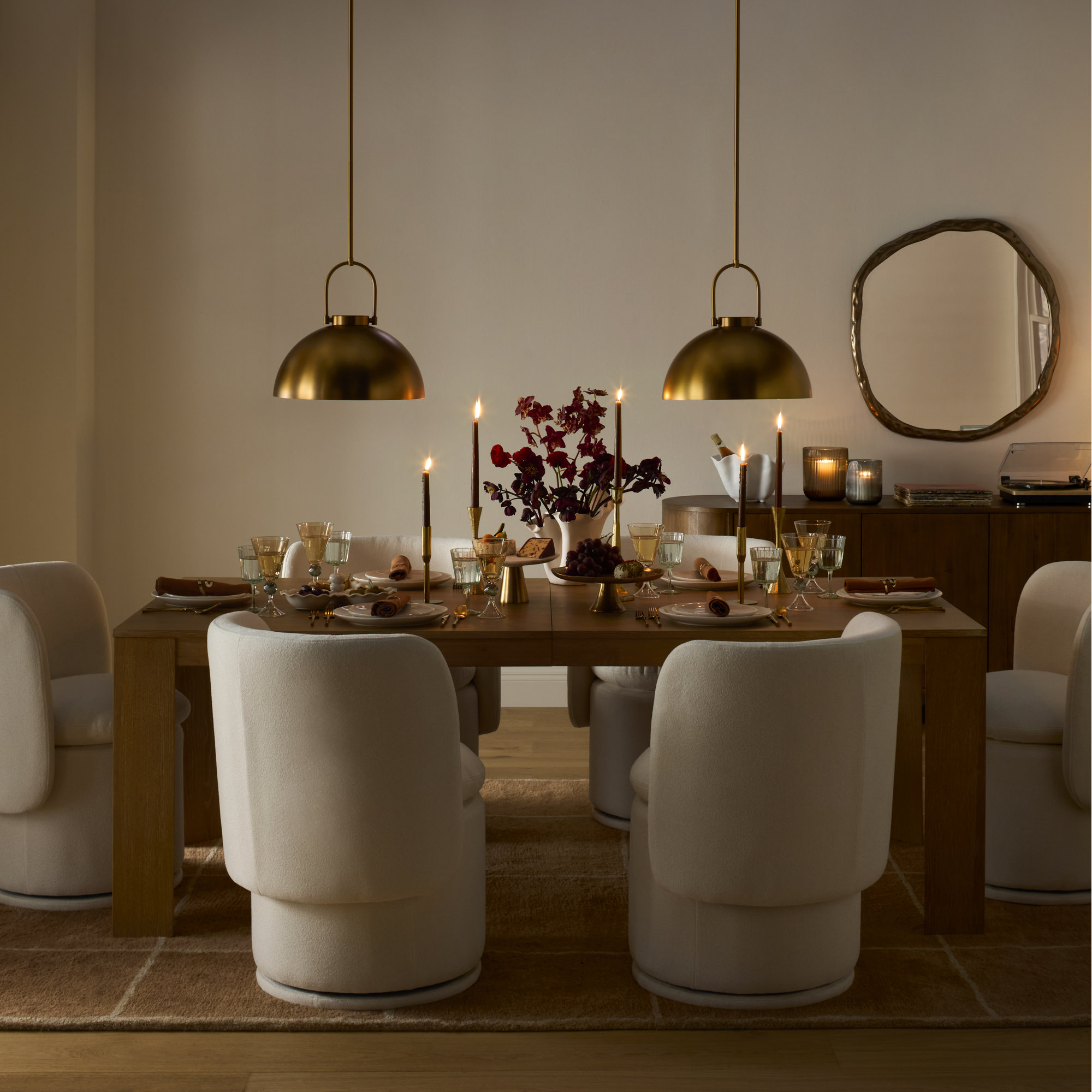 Metal, Taper Candle Holder, 11" H x 4" W x 4" D, Gold