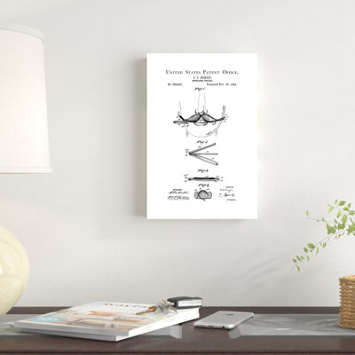 «Bath Time Patents II» par Studio W - reproduction sur toile tendue