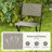 Hokku Designs Outdoor Barstools Counter Height Folding Bar Chairs w/ Back And Footrest-1066703417-1066703418