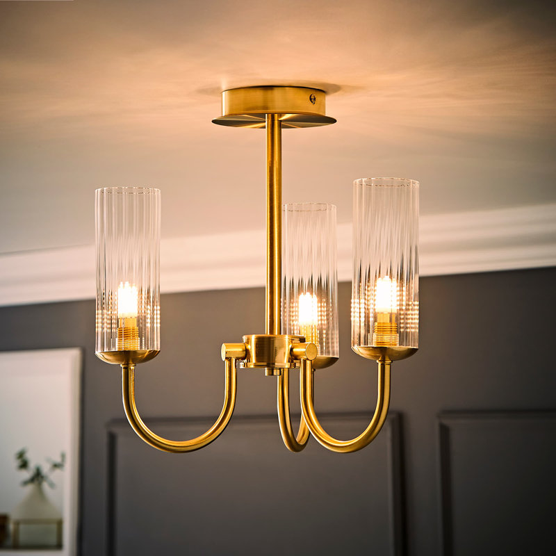 Alaizha 3 - Light Chandelier, Brushed Gold