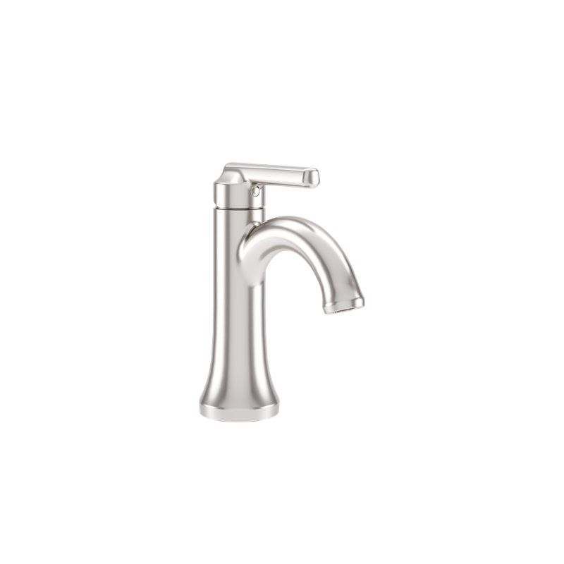 Robinet pour salle de bain à poignée simple Birch, Nickel satiné
