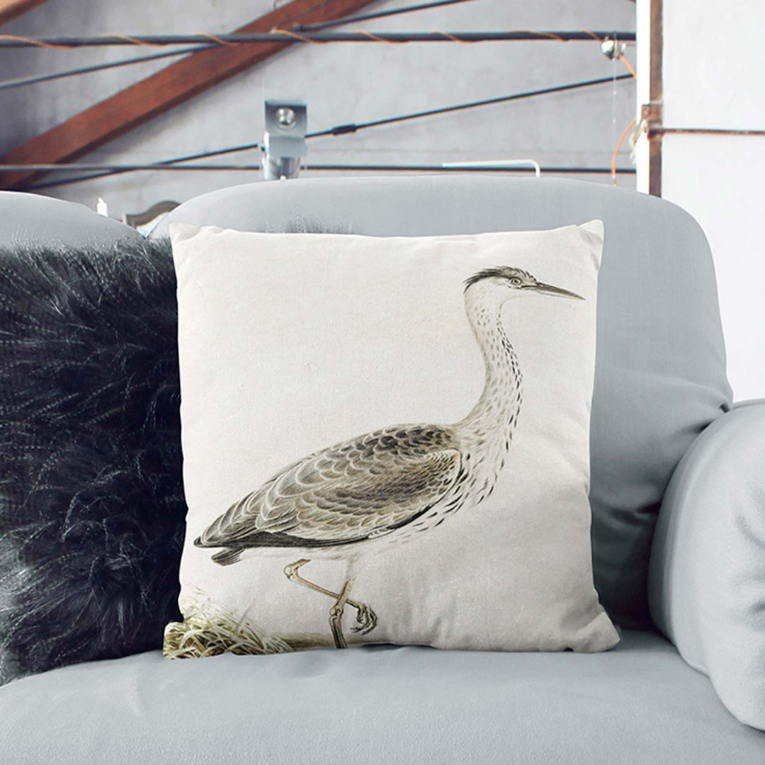 Heron by Von Wright Cushion with Filling