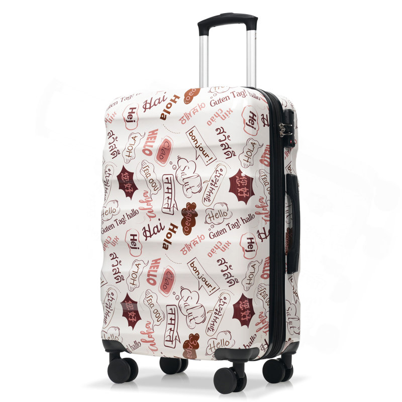 Ensemble de valises 3 pièces - Valises rigides avec roulettes pivotantes et verrou TSA, léger et durable PC + ABS, conception extensible brillante et vibrante pour le voyage (20 po / 24 po / 28 po)