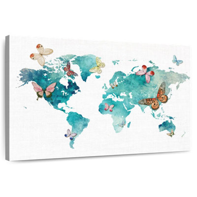 Carte du monde des papillons Aliaz