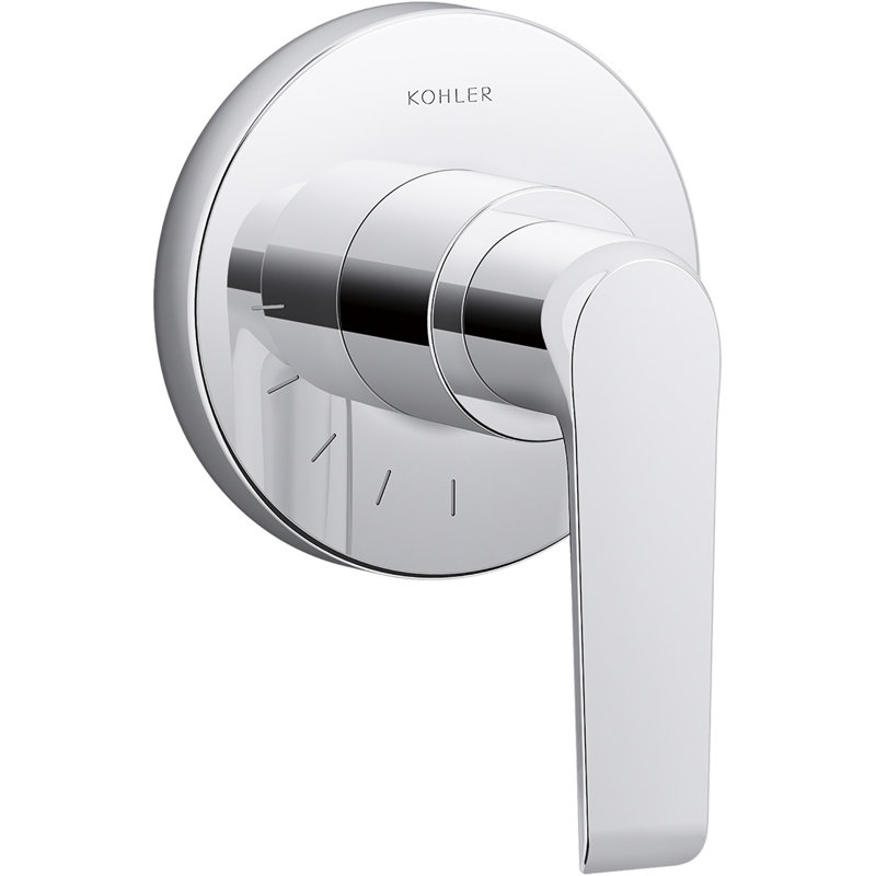 Avid Volume Control Valve Trim With Lever Handle, Polished Chrome