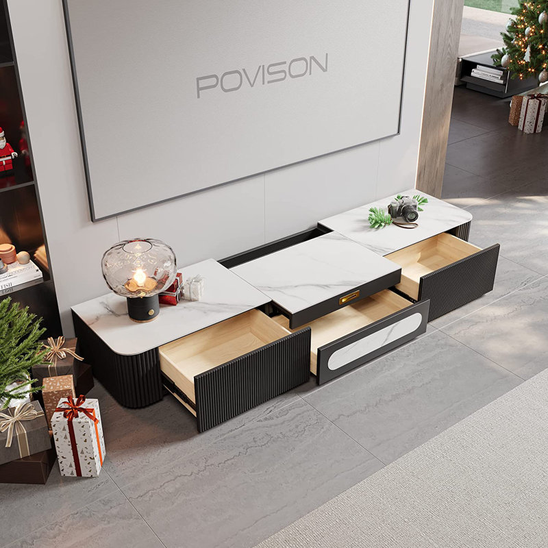 Chavonna TV Stand for TVs up to 88", 78" W
