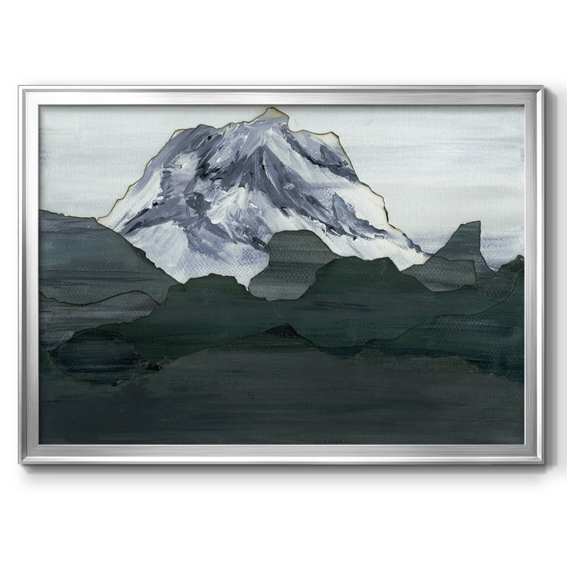 " Summit ", Silver Closed Corner Framed Canvas, 30" H x 44" W x 1.5" D