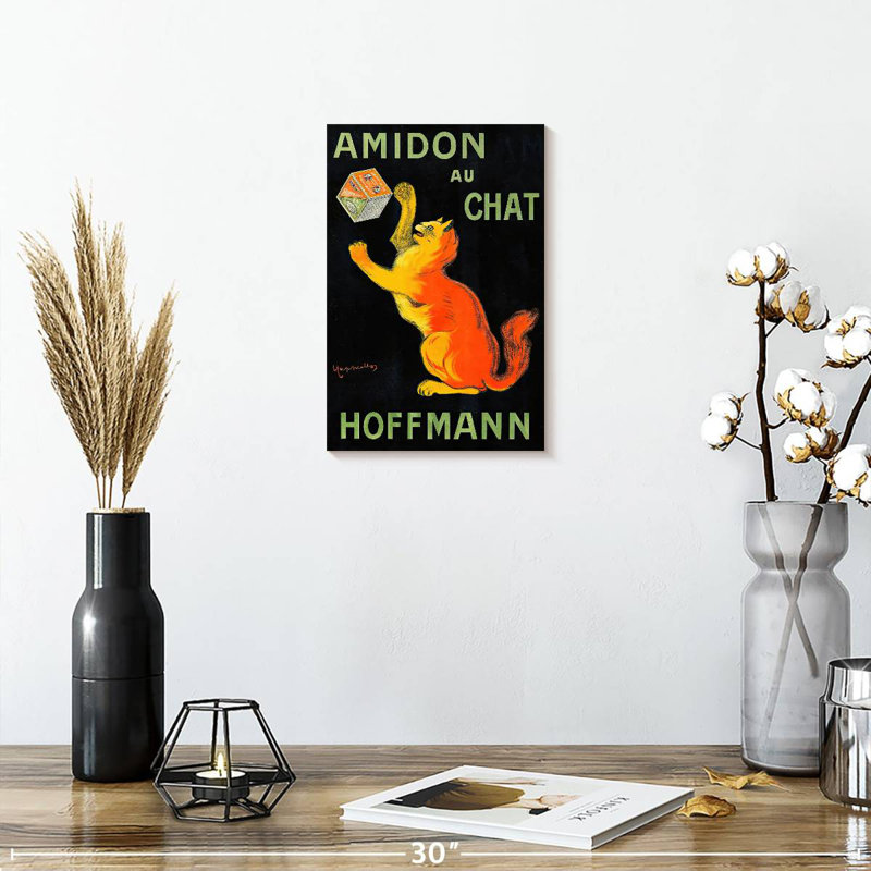 Brampt Amidon Au Chat, H 12 po x l 8 po