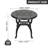 Lockbourne Round Outdoor Side Table , 20.87 " W 20.87 " D