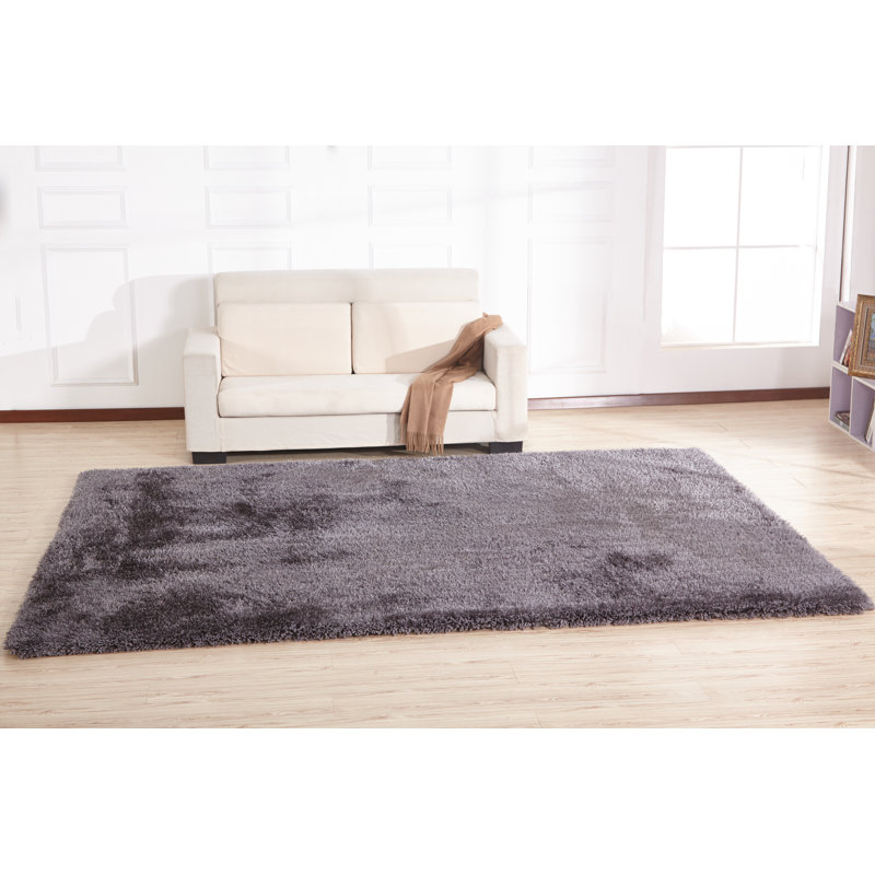 Tapis gris touffeté à la main GrangeoverSands, Rectangle 5 pi x 7 pi