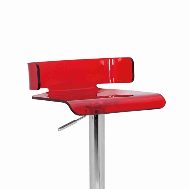 Tabouret de bar à hauteur ajustable 1pc, Rouge