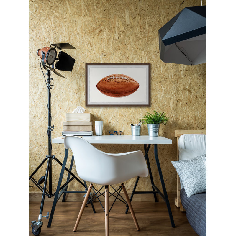 'Throw A Football' Framed Print, 20" H x 30" W x 1.5" D