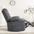 Extendable Armrest Swivel Glider Chair, 360° Rotation Rocking Chair With Cup Holders & Side Pockets-314941592