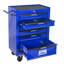 Armoire à outils en métal avec 6 tiroirs, armoire à outils à 6 tiroirs de 20 po avec glissières à roulement à billes, coffre à outils en acier - Noir et bleu-280139755