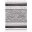 Tapis rayé kilim 200 noir / ivoire STK200Z-152631171