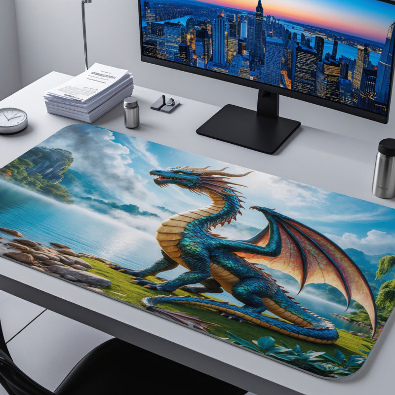 Polyester Desk Pad, 23.6x13.8