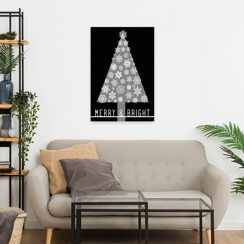 Merry Bright Christmas Tree, H 24 po x l 16 po