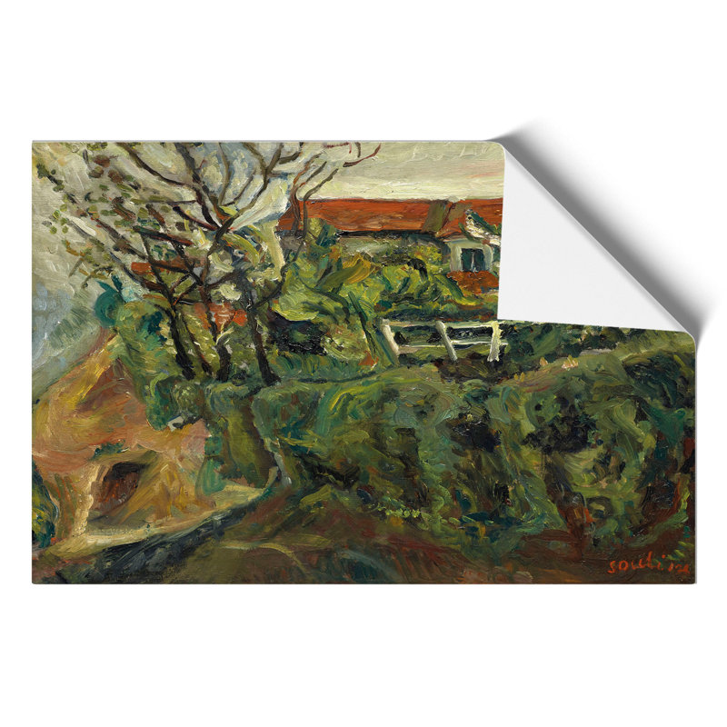 House In Landscape by Chaim Soutine - No Frame Painting, 21cm H x 30cm W x 0.1cm D