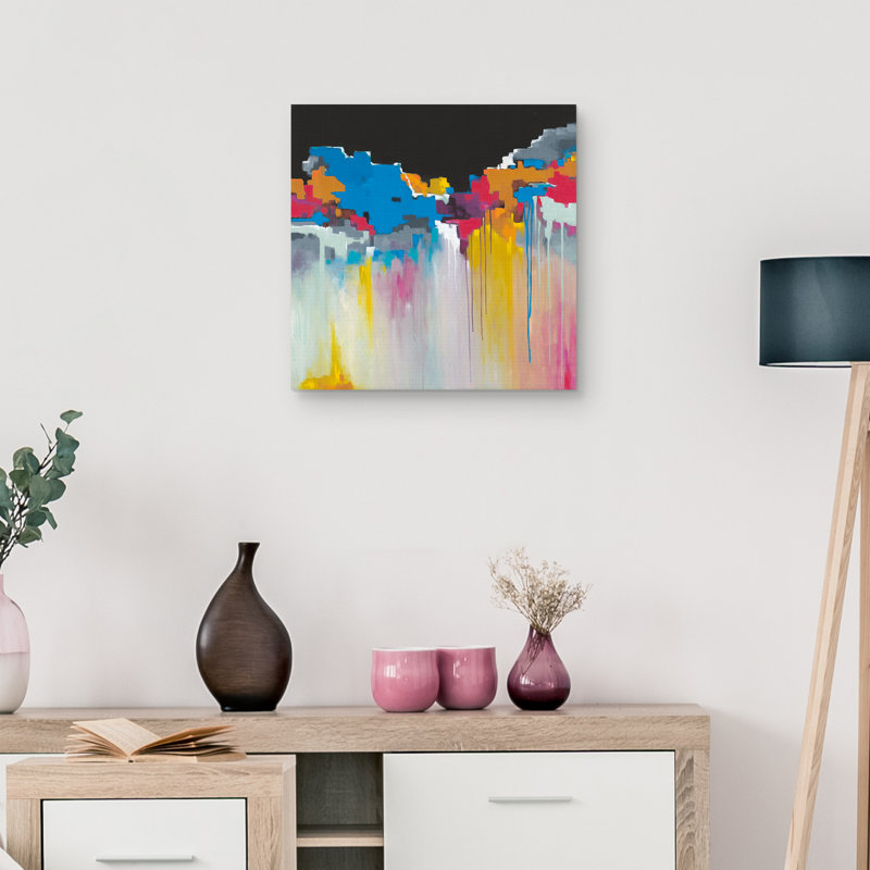 «Colorful Drips» par Willowbrook, reproduction d'art sur toile