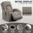 Infinite Position Single Motor Up To 350 Lbs Power Lift Recliner Chair For Elderly, Heavy Duty Motion Mechanism With 8-Point Vibration Massage And Lumbar Heating, Usb Charging Port, Cup Holders-1404623093