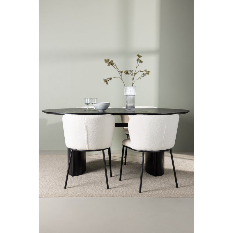 Lytle 4 - Person Dining Set, Black