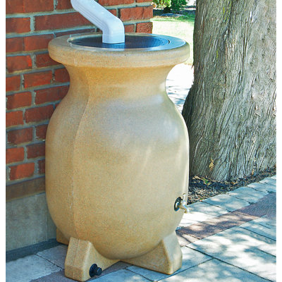 Baril de pluie d'aspect pierre Koolscapes, 55 gal (210 L), grès