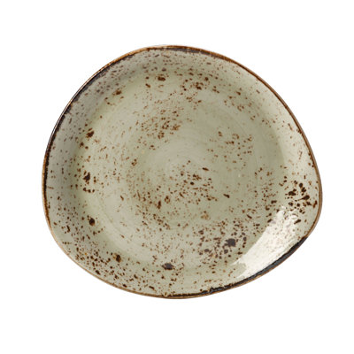 Assiette bleu artisanal