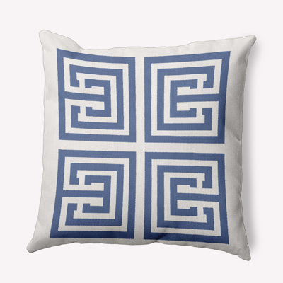 Nantucket Polyester Throw Square Indoor/Outdoor Pillow Cover & Insert