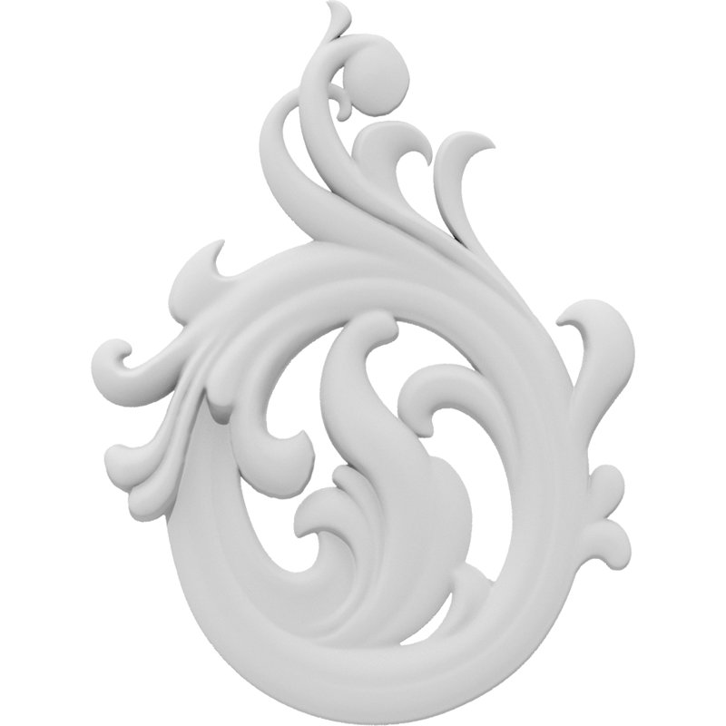 Applique Fayette Rosette, H 8 po x l 6 po x P 0,63 po, Droite