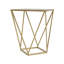 TABLE D'APPOINT CRÉATIF SIMPLE EN VERRE