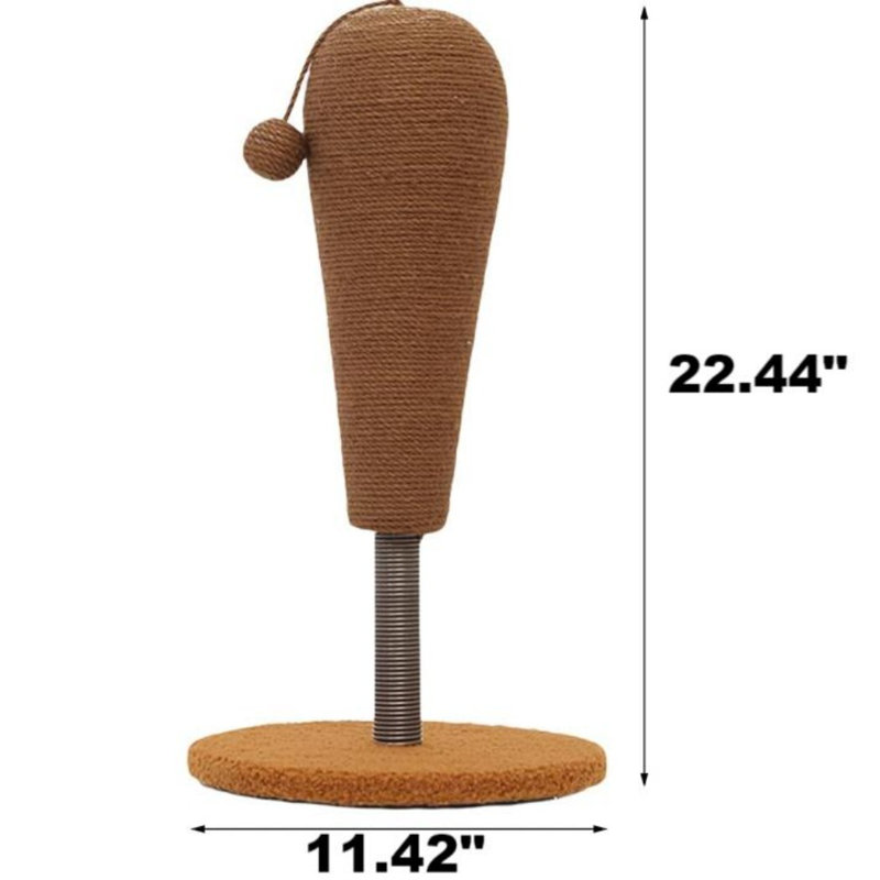 Grattoir vertical avec jouet suspendu